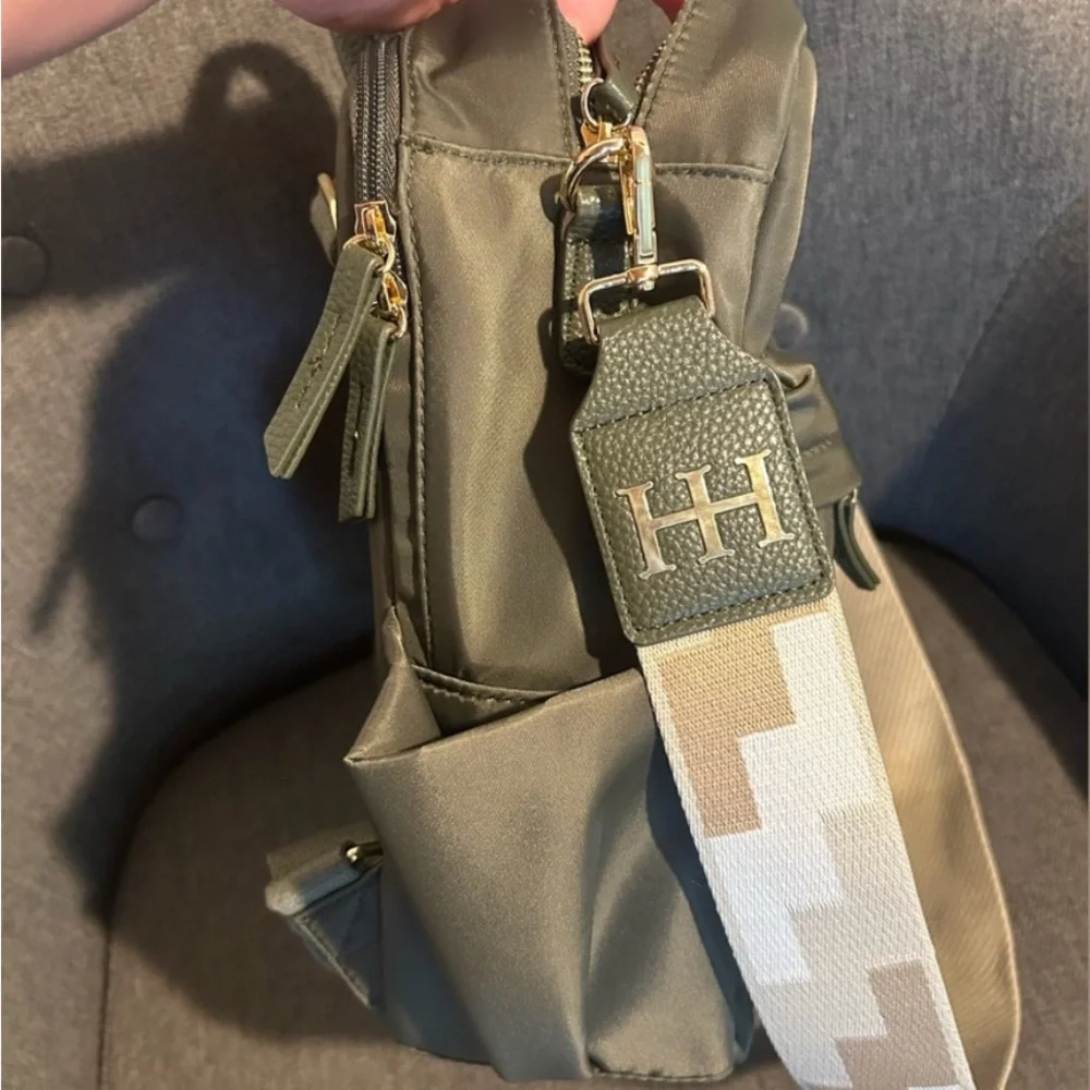 Haute Hippie Olive Green Backpack Bag - Picture 4 of 6